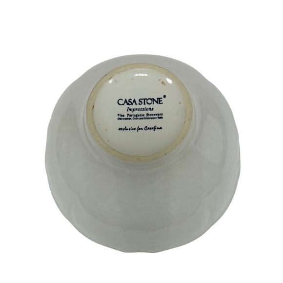 New Casafina Casa Stone Impressions White Bowl. KT166 - Picture 4 of 4